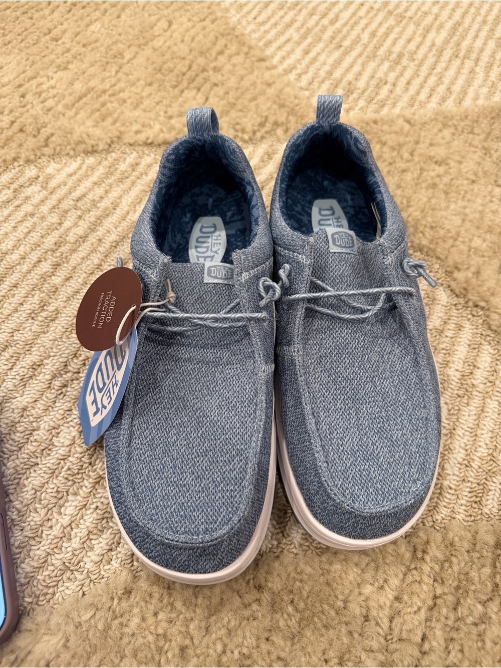 Hey Dude Hey2O Wendy stretch Lightweight Slip-On Shoes in Chambray Blue BRAND NE